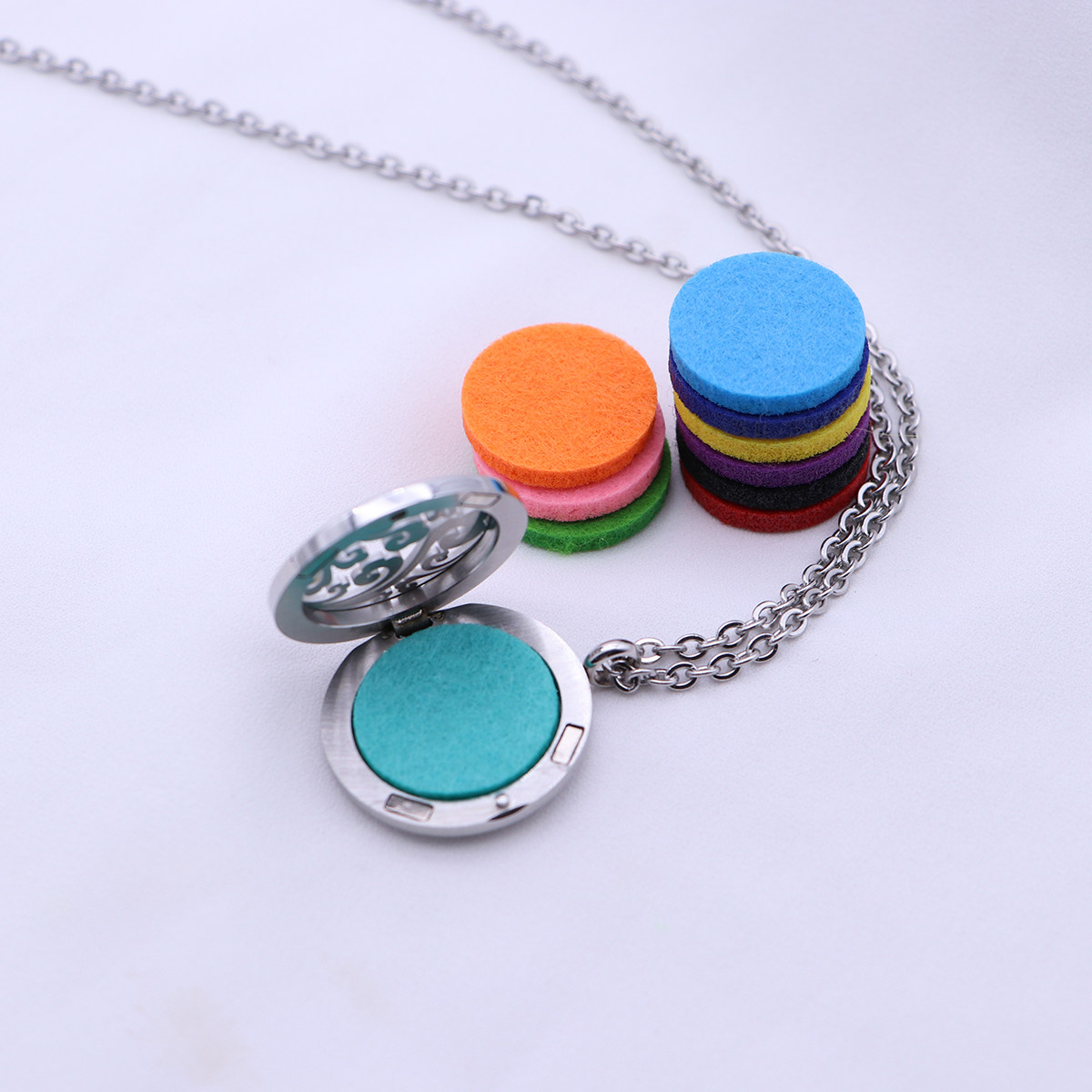 Aromatherapy Diffuser - Aromatherapy Essential Oil Pendant Diffuser Necklace