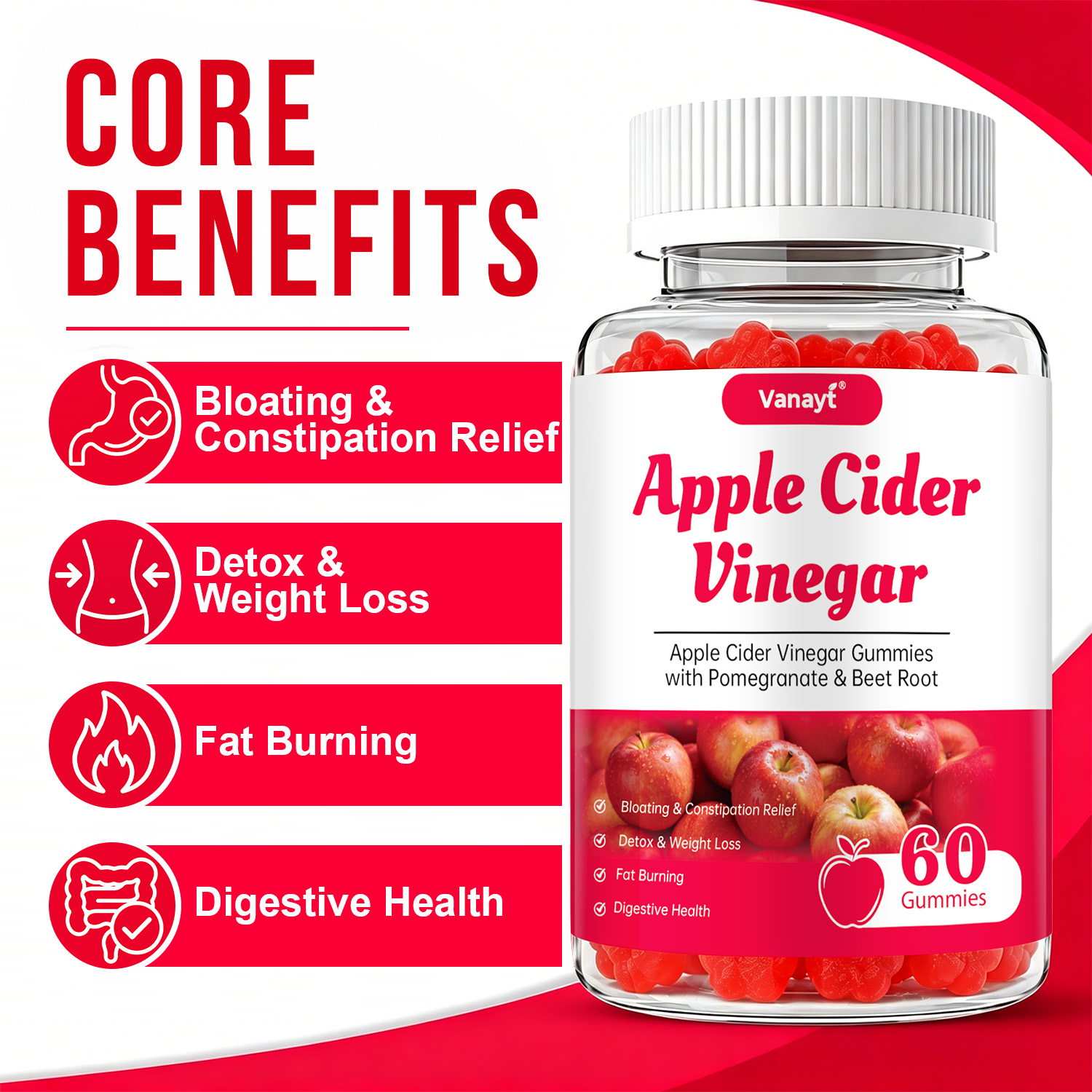 Apple Cider Vinegar Gummies wi - огляд і ціна Health Wellness And