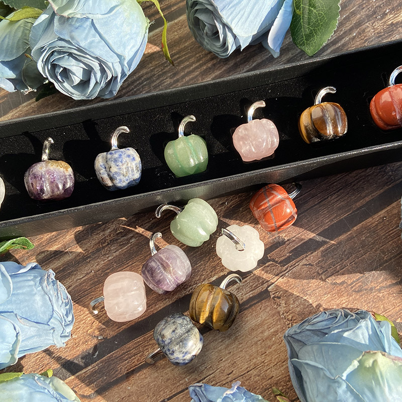 Mixed Natural Crystal Pumpkin  - огляд і ціна Healing Crystal Set