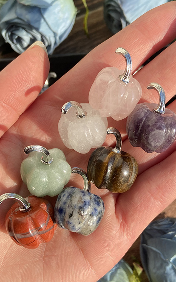 Mixed Natural Crystal Pumpkin  - огляд і ціна Healing Crystal Set