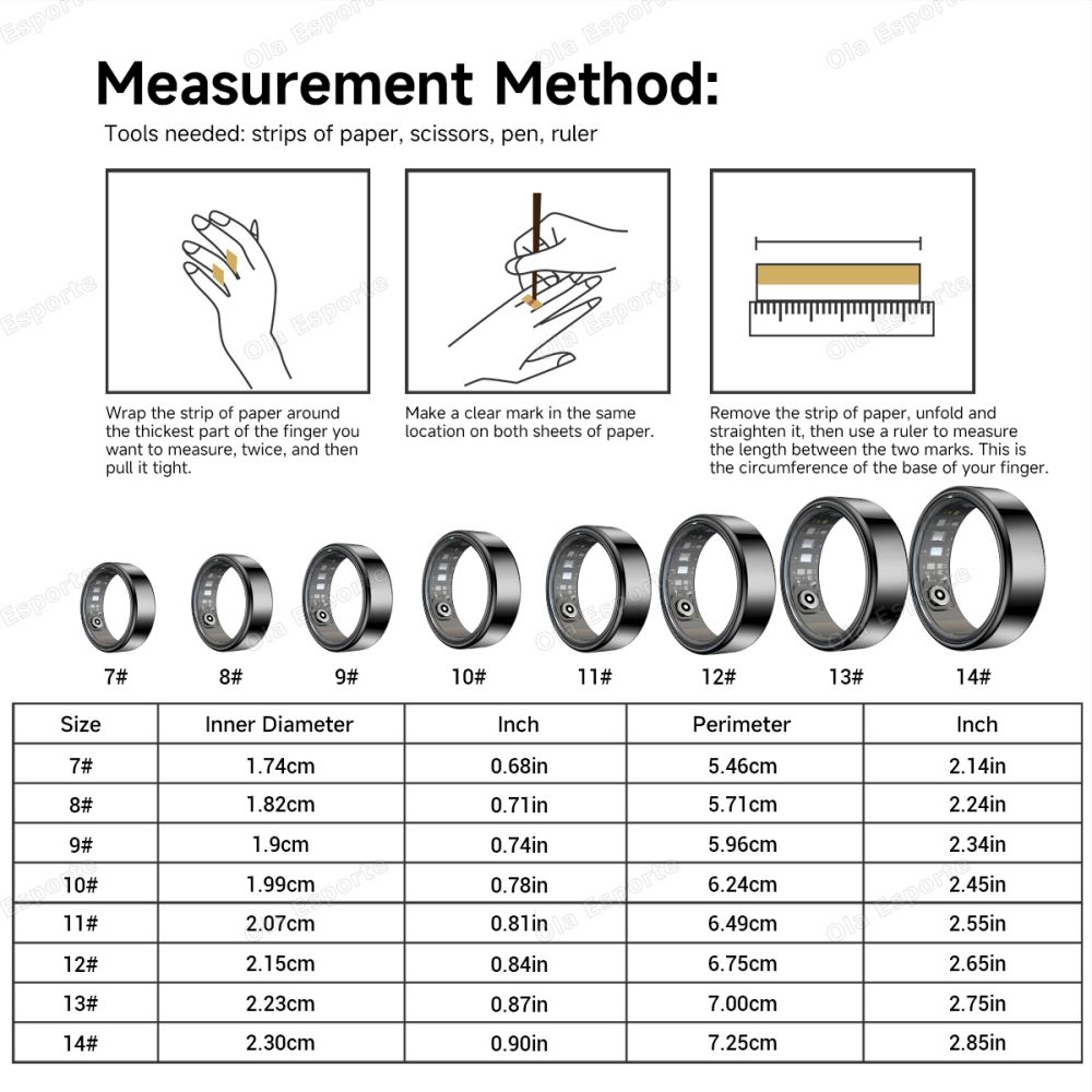 Health Smart Ring Heart Rate B - огляд і ціна Health Wellness Activities