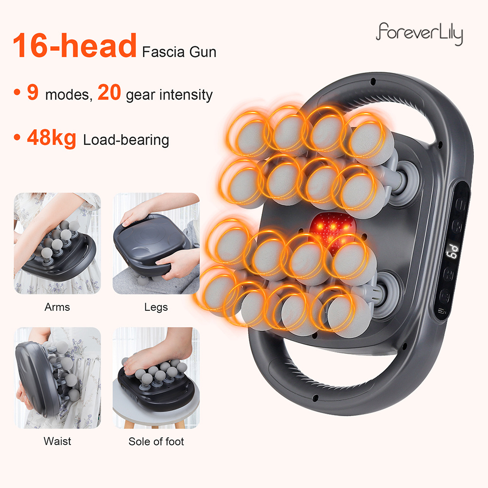 16-Head Fascia Gun High-Freque - огляд і ціна Health Wellness Massage