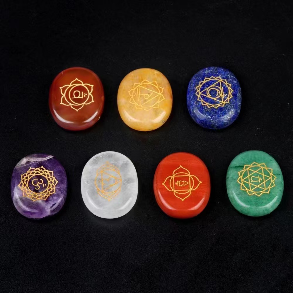 7pcs Natural Crystal Stone Orn - огляд і ціна Healing Crystal Set